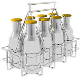 Milk delivery basket 3D Object | FREE Artlantis Objects Download